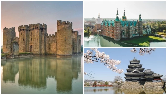 8 старинных замков на воде с завораживающим видом и интригующими историями
