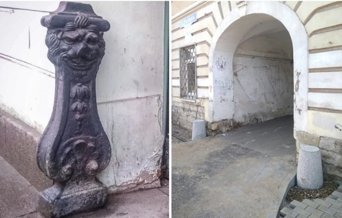 Зачем у старинных зданий стоят маленькие столбики