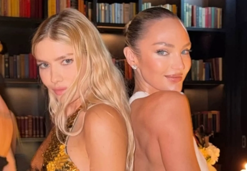 Елена Перминова, Алеся Кафельникова, Кэндис Свейнпол посетили светский ужин