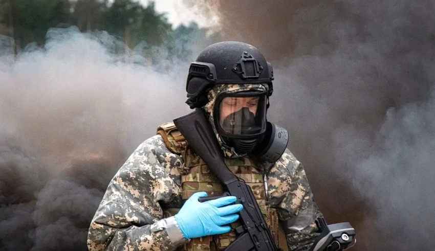 Украинские военные всё чаще проводят учения по радиохимической защите